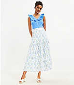 Bouquet Tiered Midi Skirt carousel Product Image 1