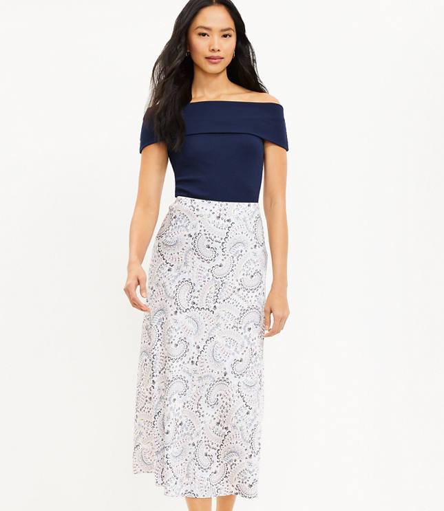 Bias Midi Skirt