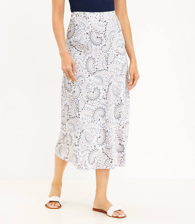 Poplin Midi Skirt