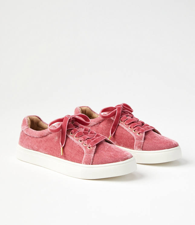 Womens 2025 velvet sneakers