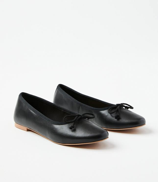 Prato Black Leather Ballet Flats Ballerina Maguire Shoes, 41% OFF