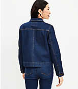 Denim Chore Jacket in Dark Rinse carousel Product Image 3