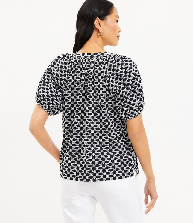 Loft 2024 embroidered top