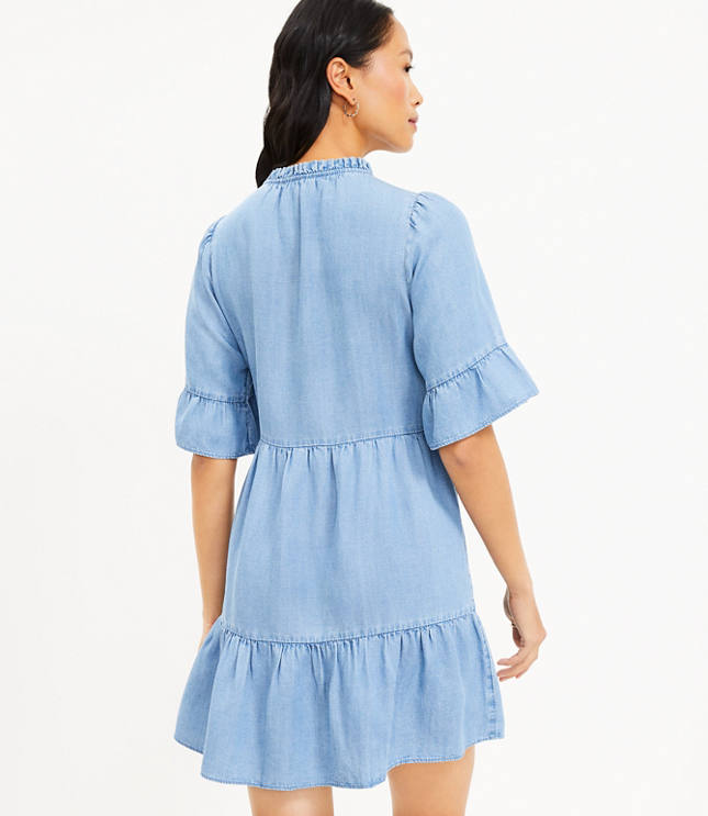 Chambray swing outlet dress