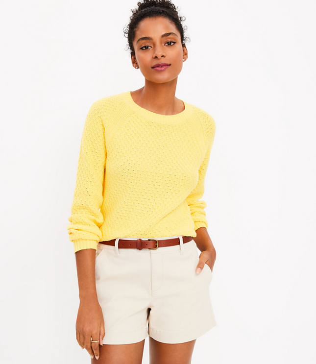 Textured Raglan Sweater