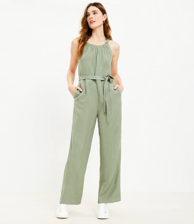 Icône Belted flowy jumpsuit - ShopStyle