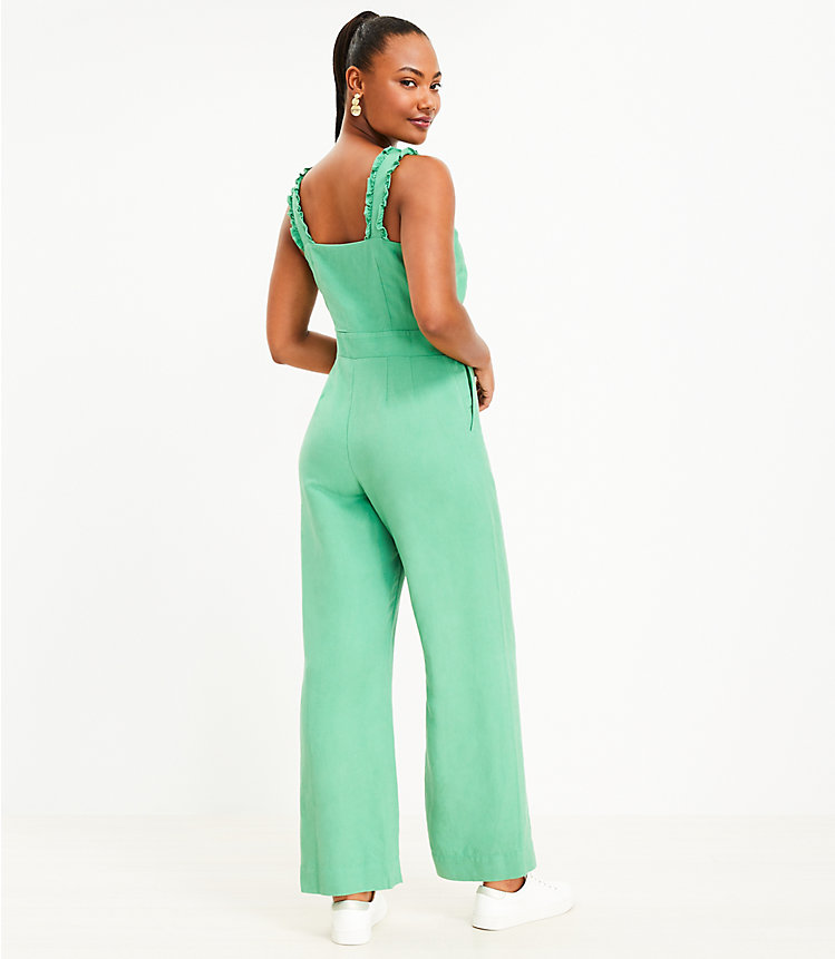 Ruffle Strap Square Neck Jumpsuit image number 2