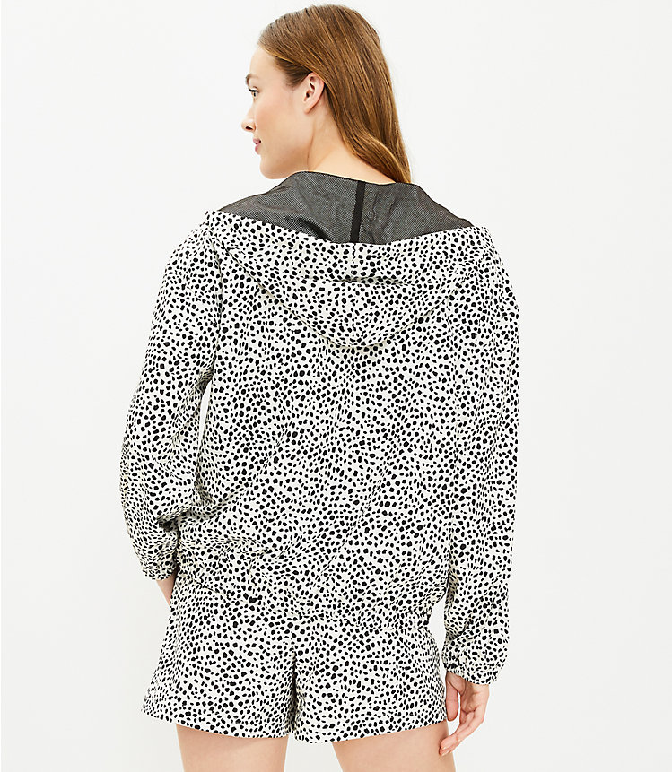 Lou & Grey Leopard Print Wanderweave Windbreaker Jacket image number 2