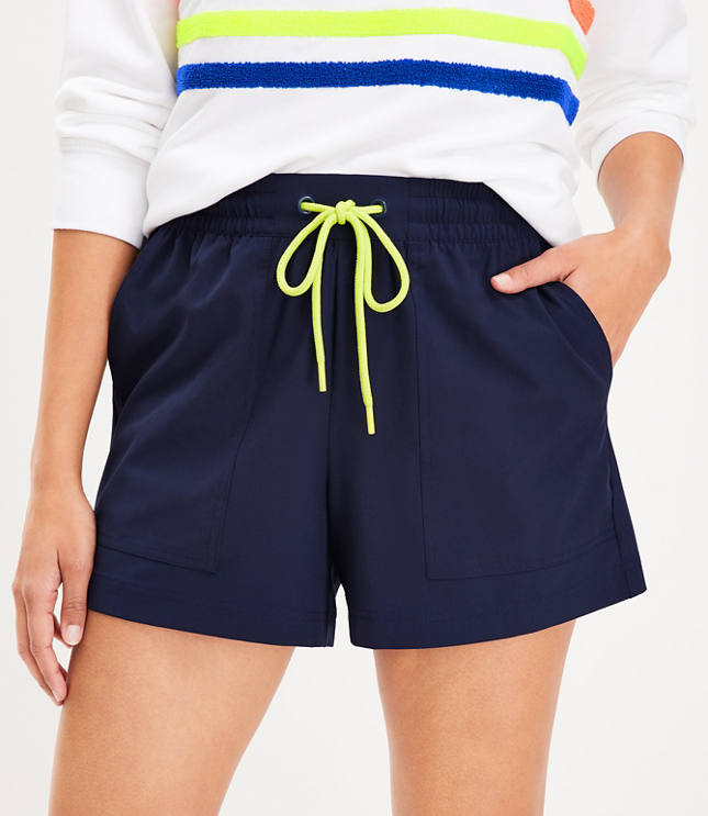 j crew linen drawstring shorts