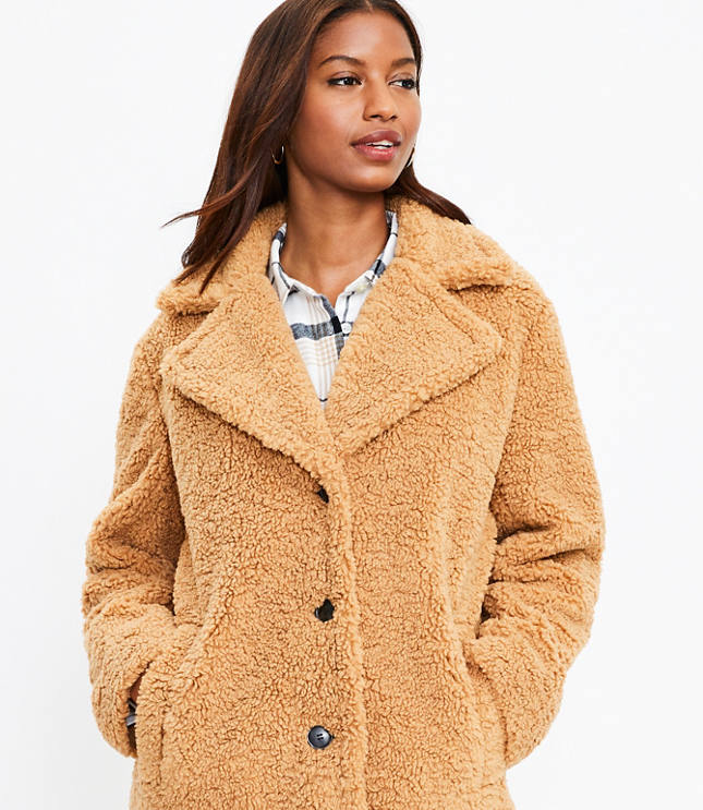 Teddy sherpa coat online