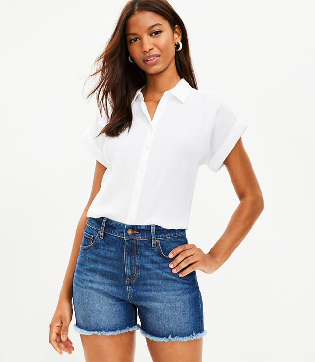 Womens jean shorts outlet on sale