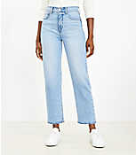 High Rise Straight Jeans in Vintage Light Indigo Wash carousel Product Image 1