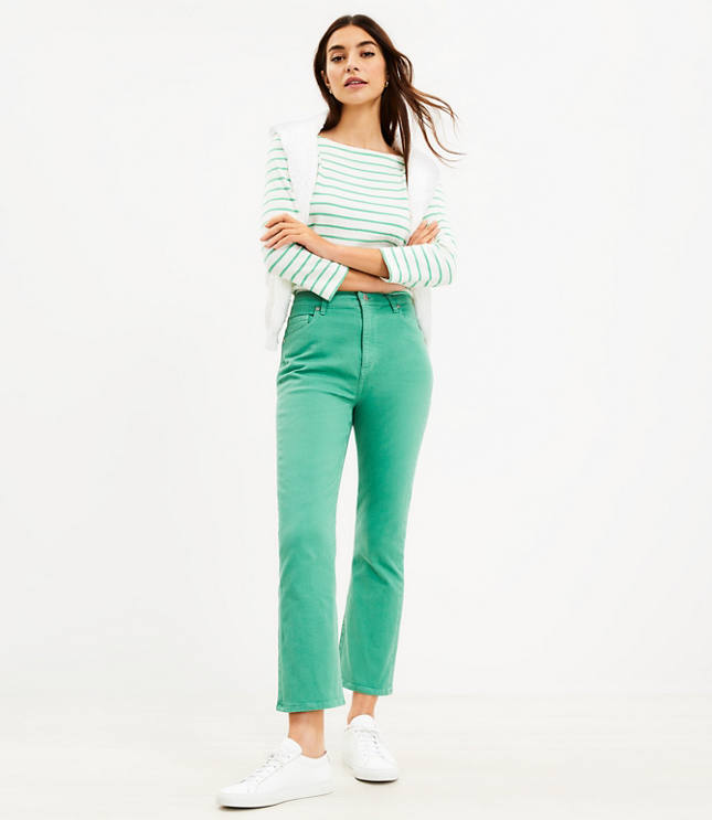 Missguided high rise crop leg carrot jeans in ecru