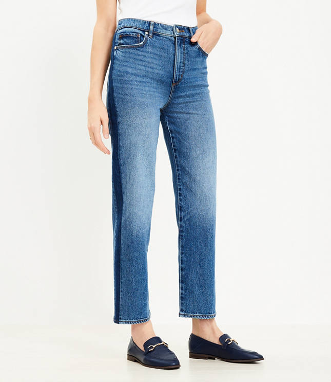 Denim side stripe on sale jeans