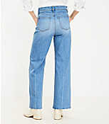 High Rise Wide Leg Jeans in Authentic Mid Indigo Wash carousel Product Image 3