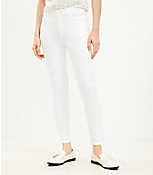 Mid Rise Skinny Jeans in White carousel Product Image 2