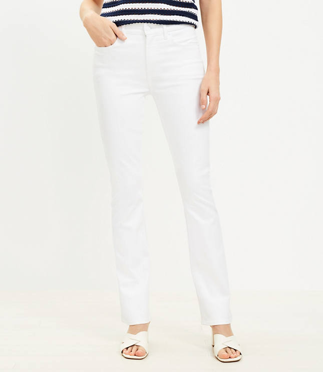 Mid Rise Boot Jean in White