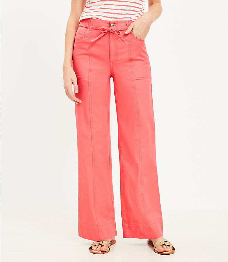 Stovepipe Pants in Twill image number null