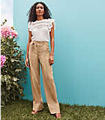 Stovepipe Pants in Twill carousel Product Image 4