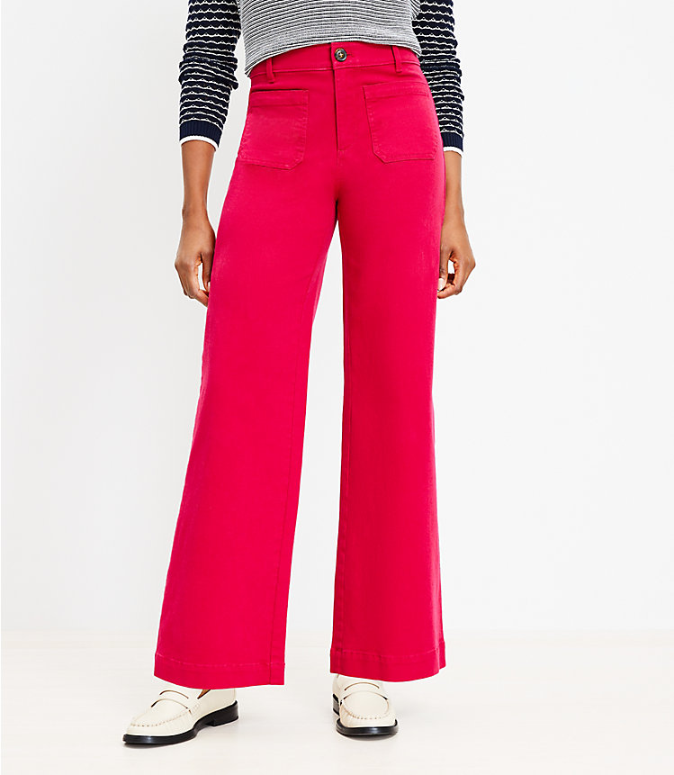 Palmer Wide Leg Pants in Twill image number 0