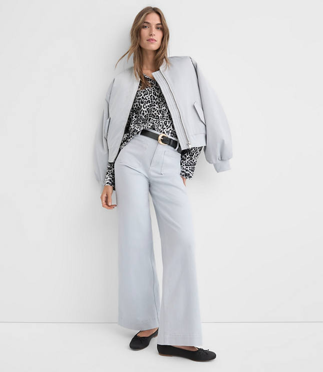 Palmer Wide Leg Pants in Twill