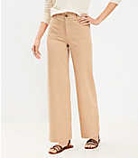 Palmer Wide Leg Pants in Twill carousel Product Image 1