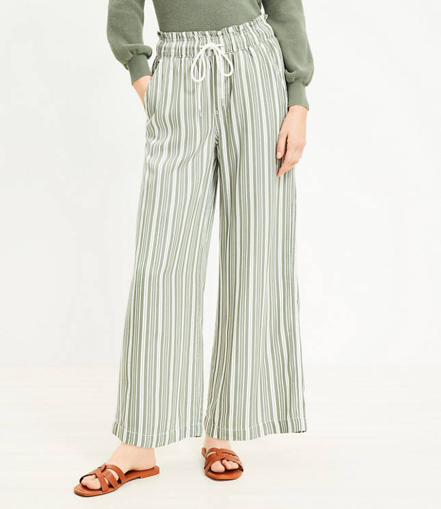 Emory Park high waist straight leg pants in pinstripe co-ord