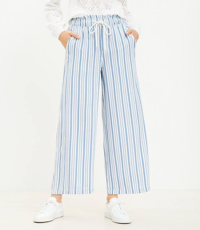 Emory Wide Leg Pants in Stripe