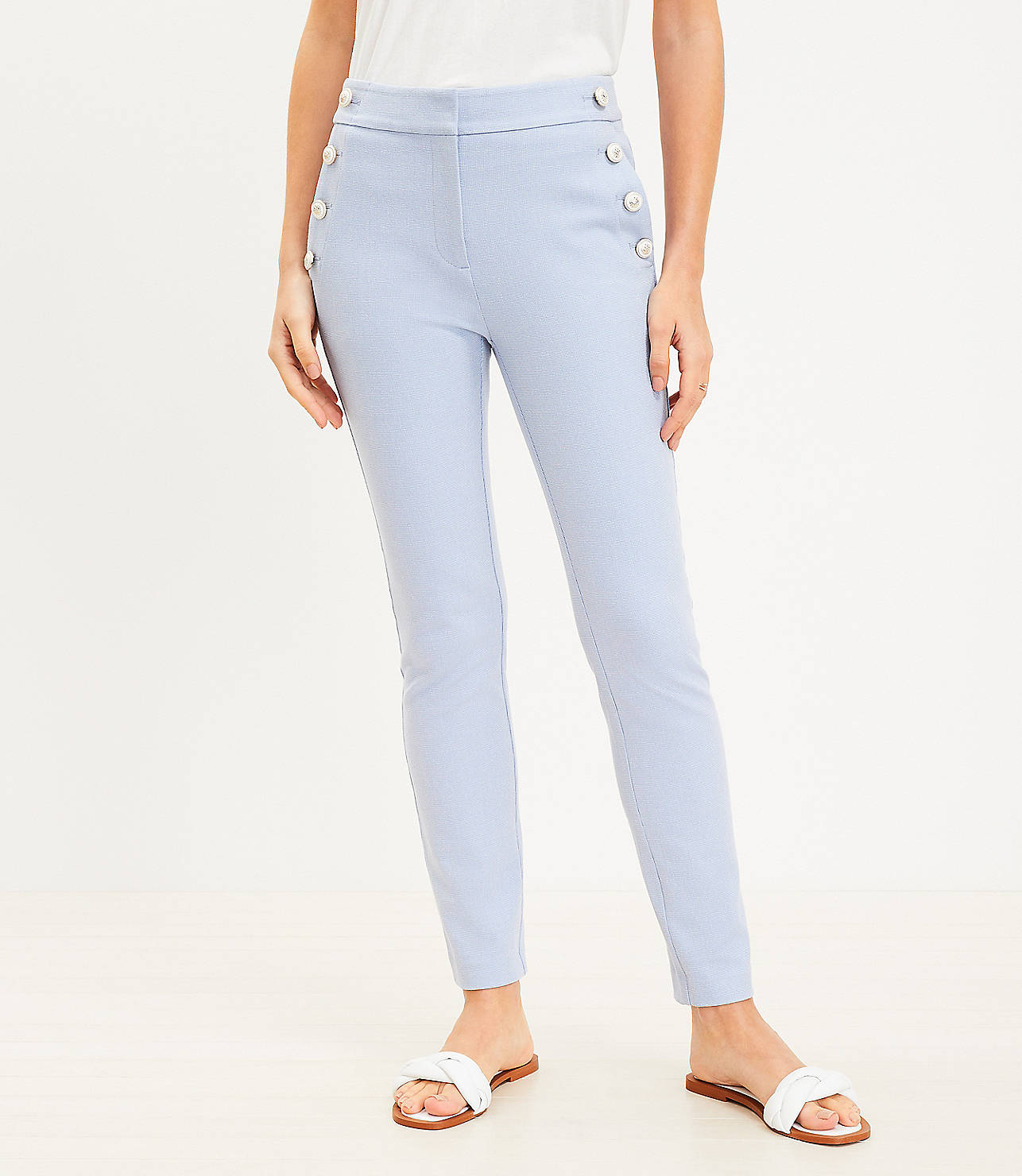 Sutton Skinny Sailor Pants in Texture