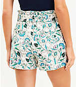 Paperbag Shorts in Floral carousel Product Image 3