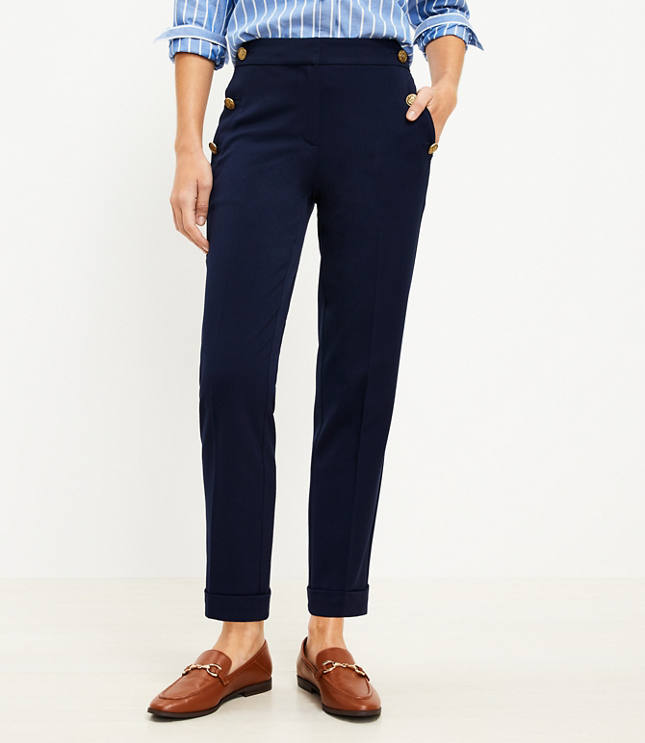 Tall Pull On Taper Pants in Crepe