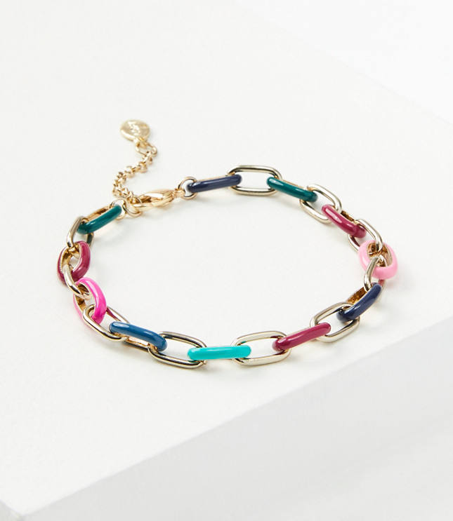 Enamel Link Bracelet
