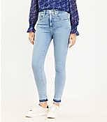 Curvy High Rise Skinny Jeans in Staple Light Indigo Wash carousel Product Image 1