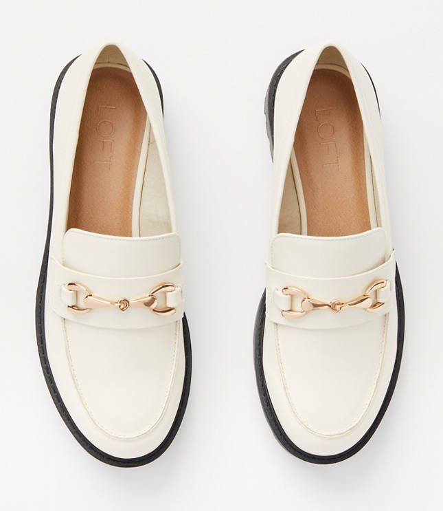 Lug sole hot sale loafers womens