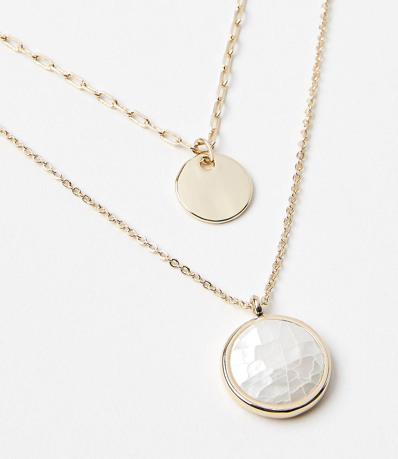 Mother Of Pearl Layered Necklace