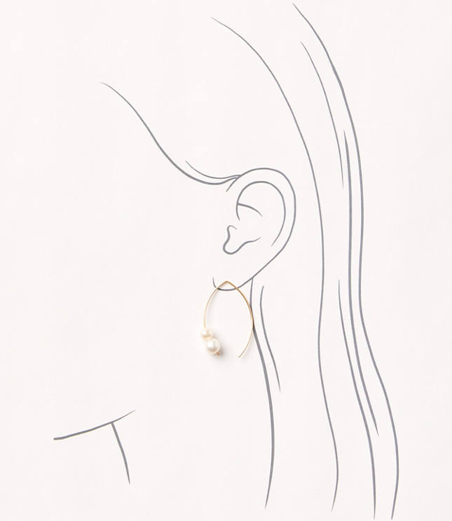 Pearlized Threader Earrings