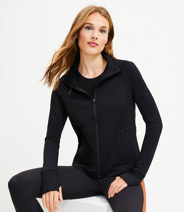 Lou & Grey Luvstretch Zip Jacket - Black