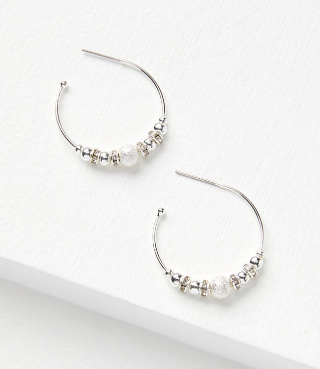Ball Hoop Earrings