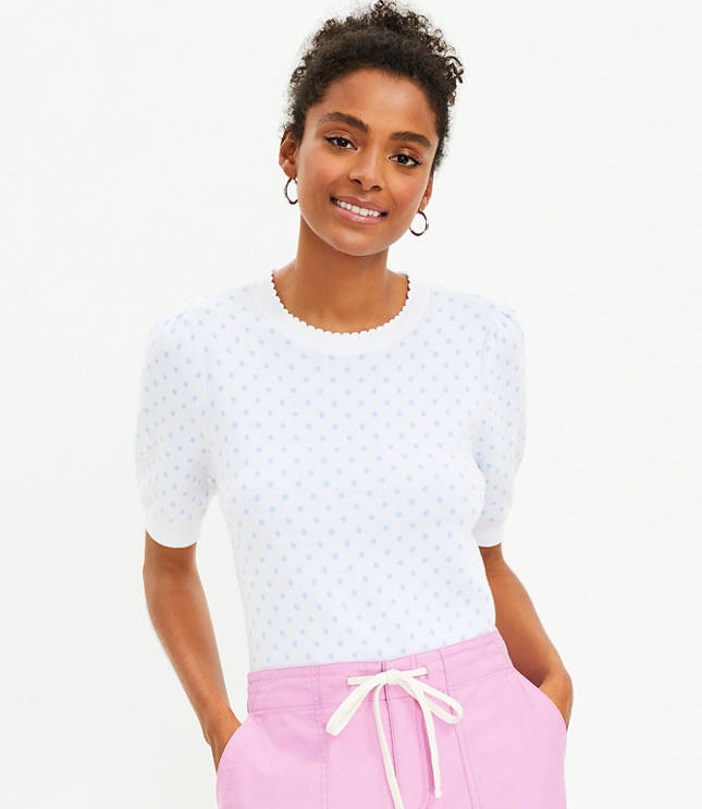 Polka Dot Sweater Layering, cute & little