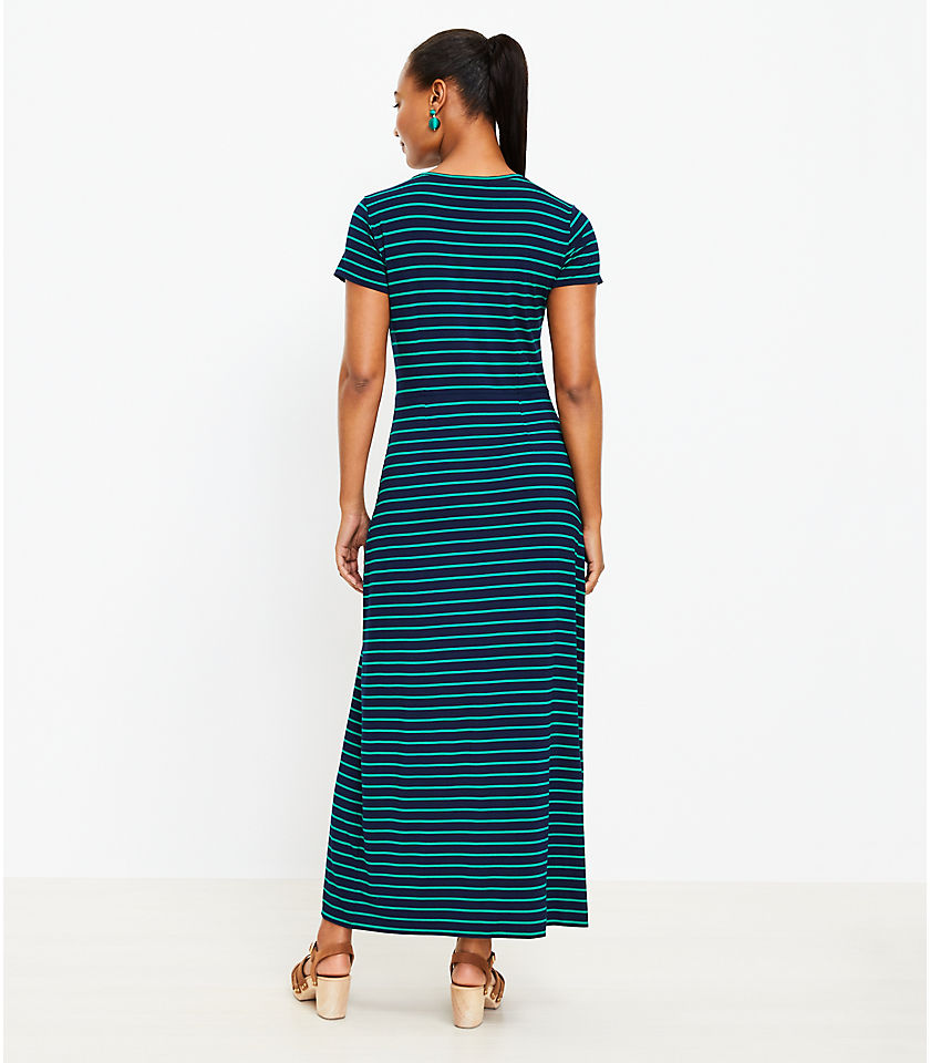 Striped Twist Maxi Dress
