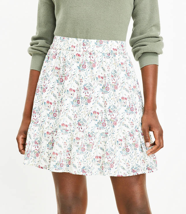 Floral Flounce Skirt