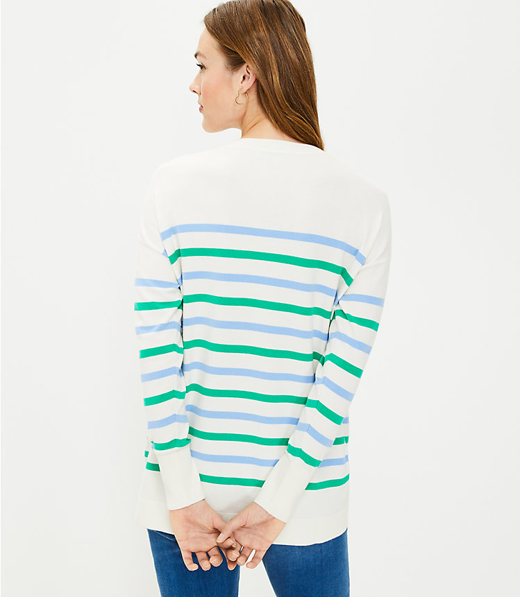 Striped Modern Tunic Sweater image number 2