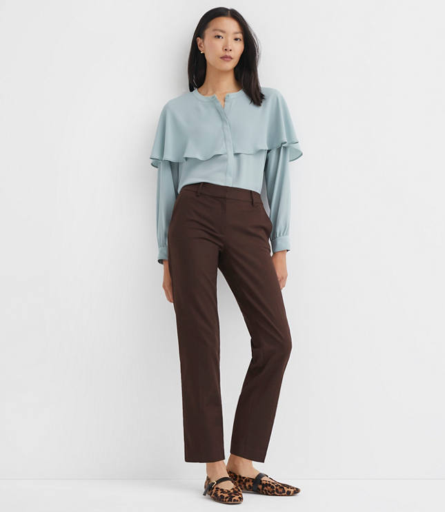 Riviera Slim Pants in Doubleweave