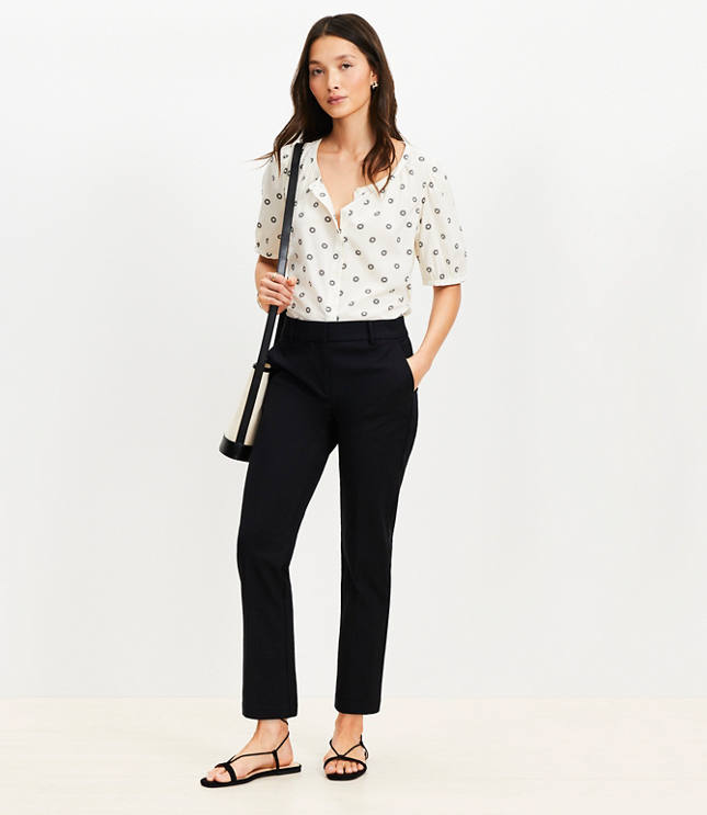 Riviera Slim Pants Doubleweave