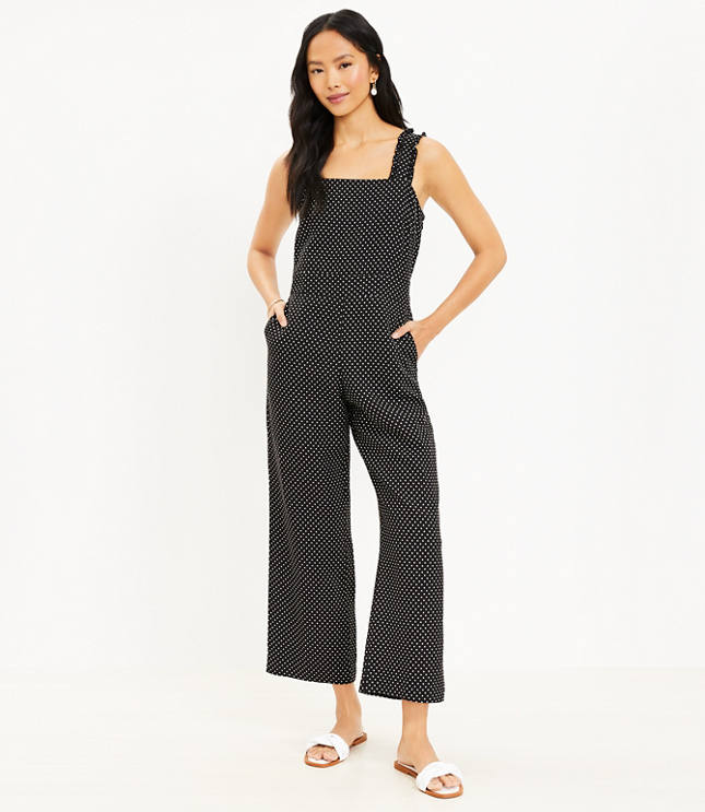 Polka dot jumpsuit loft online