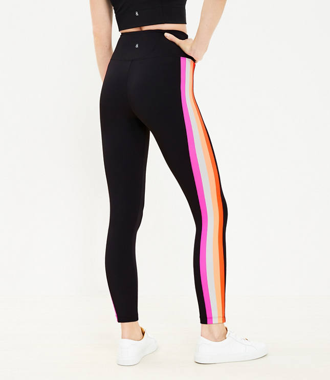 Nikita - Fine Rainbow Stripe - Striped rib leggings - Molo