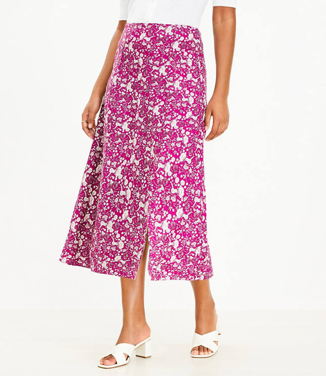 Poplin Midi Skirt