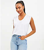 Pleated Muscle Tee carousel Product Image 1
