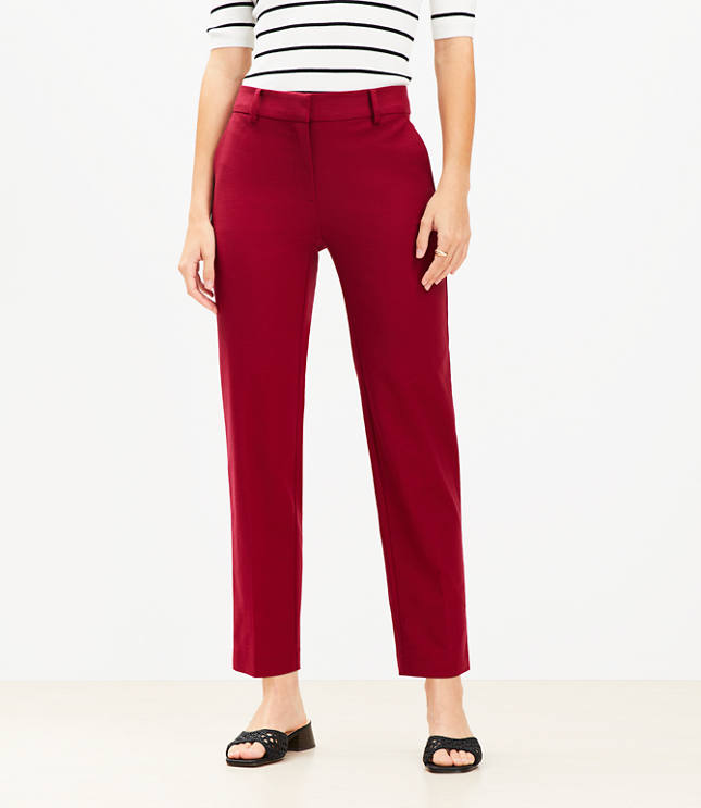 Curvy Riviera Slim Pants in Doubleweave