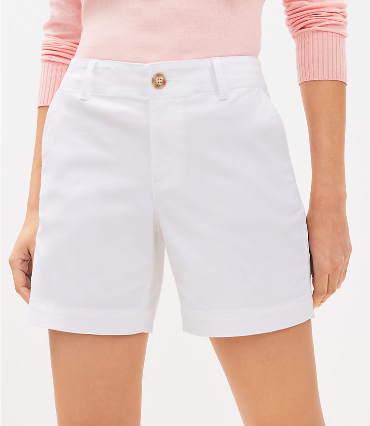 Curvy Monroe Chino Shorts with 6 Inch Inseam image number null